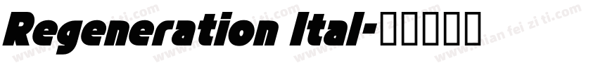 Regeneration Ital字体转换